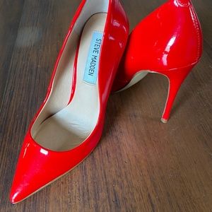 Red Patent Heels